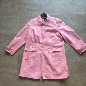 Evan Picone Pink Trench Coat